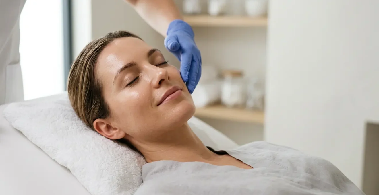 Trattamento di mesoterapia vitaminica per il ringiovanimento del viso prima di un evento importante