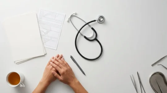 Illustrazione concettuale sulla trasparenza medica e sicurezza nei trattamenti estetici