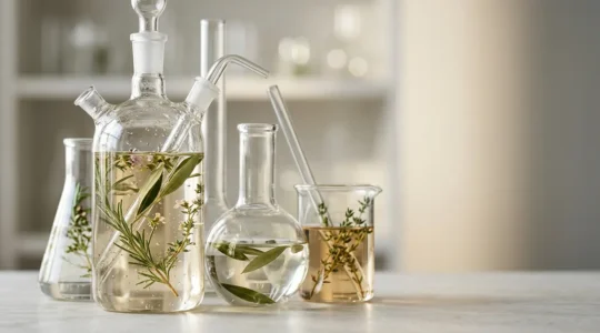 Rappresentazione concettuale dell'approccio scientifico ai protocolli anti-age combinati in medicina estetica