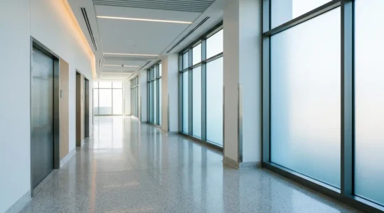 Ambiente medico moderno con sale operatorie illuminate che rappresenta la scelta tra clinica privata e day hospital per chirurgia plastica sicura
