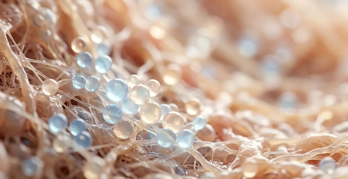 Microiniezione di acido ialuronico nel derma per l'idratazione profonda della pelle, trattamento di biorivitalizzazione