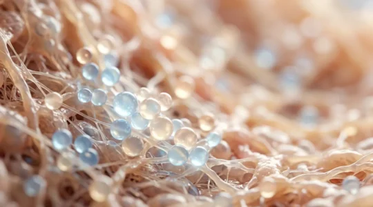 Microiniezione di acido ialuronico nel derma per l'idratazione profonda della pelle, trattamento di biorivitalizzazione