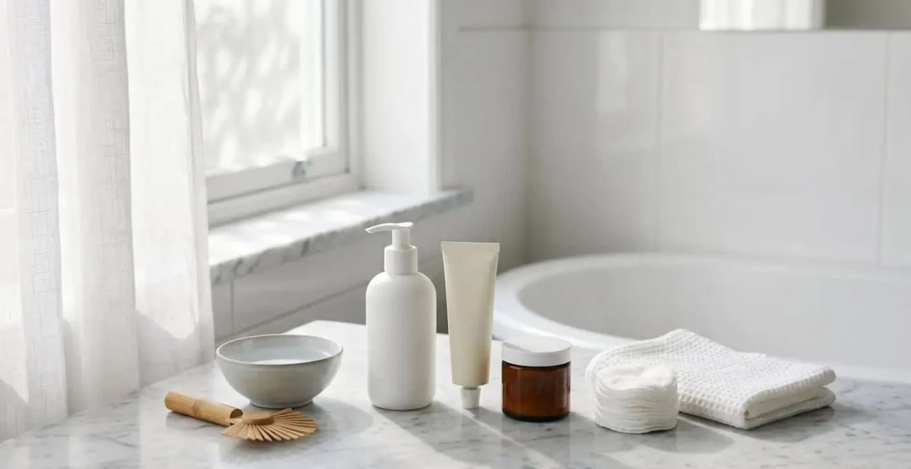 Kit di prodotti essenziali per la cura post-peeling con ceramidi, pantenolo e protezione solare